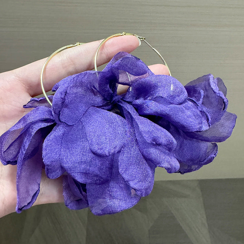 Wholesale Flower Tassel Acrylic Earrings Stylish Fashion Accessory for Boutique Resale