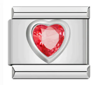 Wholesale Italian Charm Bracelet 9mm DIY Splicing Heart Series Stainless Steel Composable Bracelet