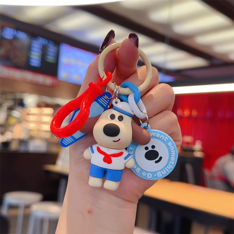 Wholesale Cute cartoon silicone keychain