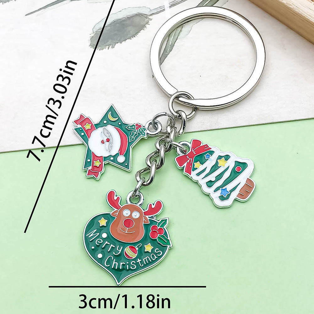 Wholesale Cute cartoon Christmas keychain