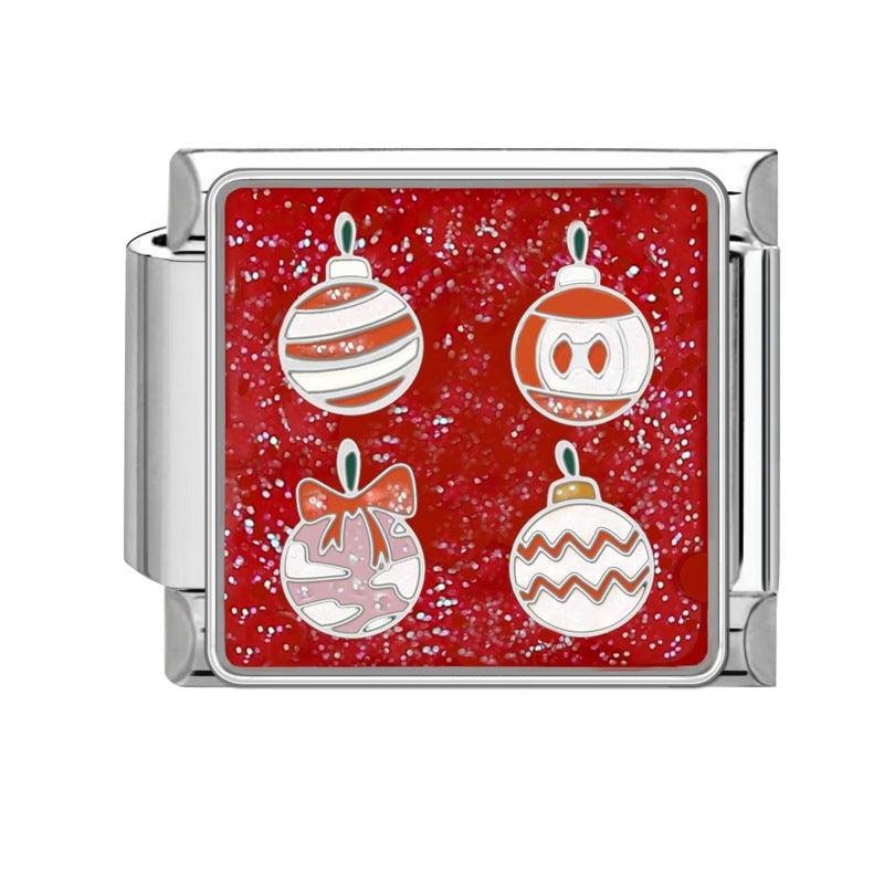 Wholesale Steel bottom Christmas retro bracelet accessories handmade DIY bracelet