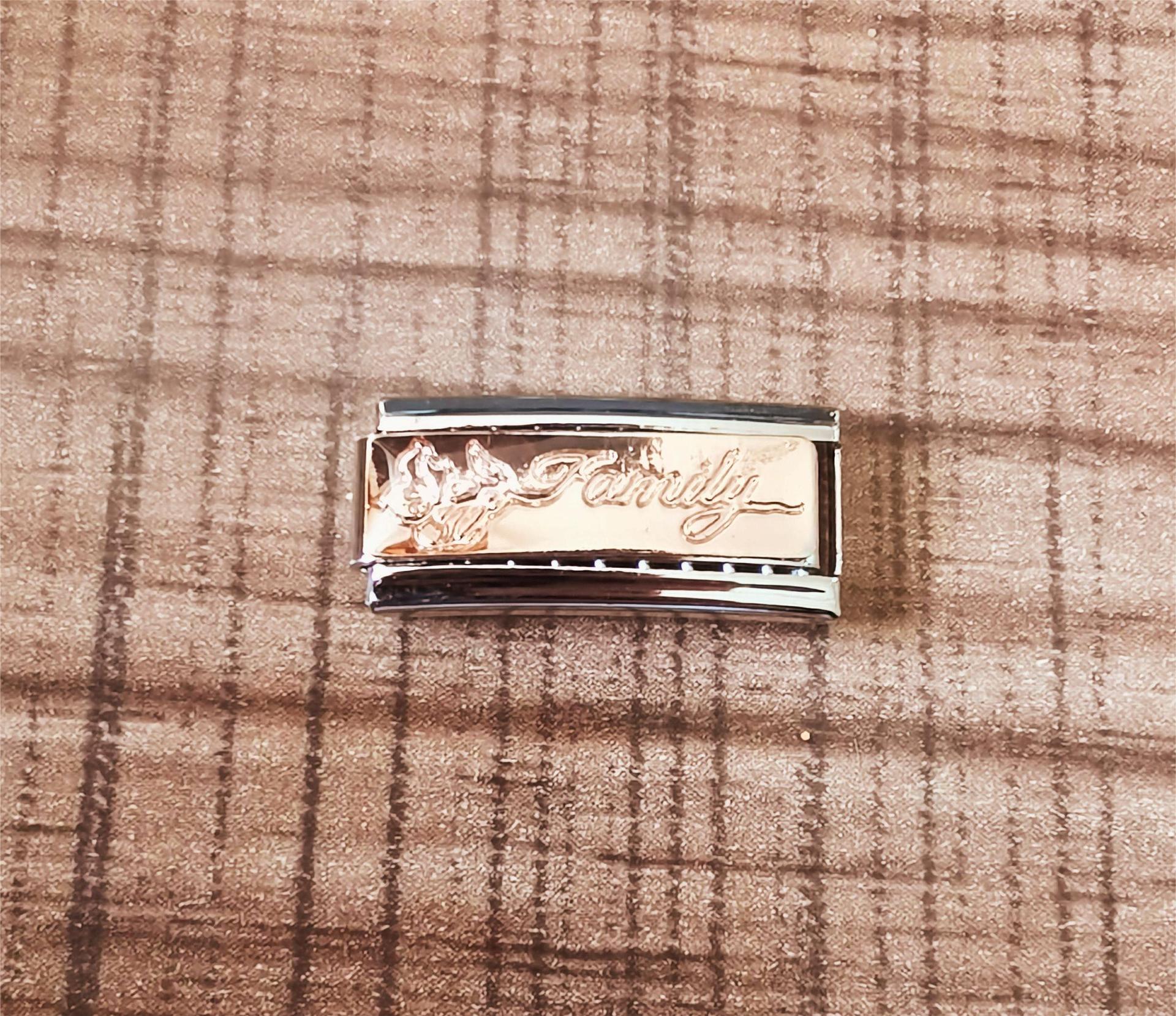 Wholesale Italian Charm Bracelet 9mm DIY Splicing Removable Stainless Steel Composable Bracelet