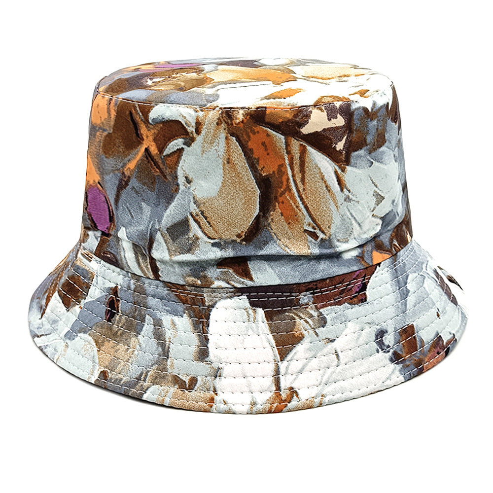 Wholesale Spring and Summer Floral Pattern Reversible Bucket Hat