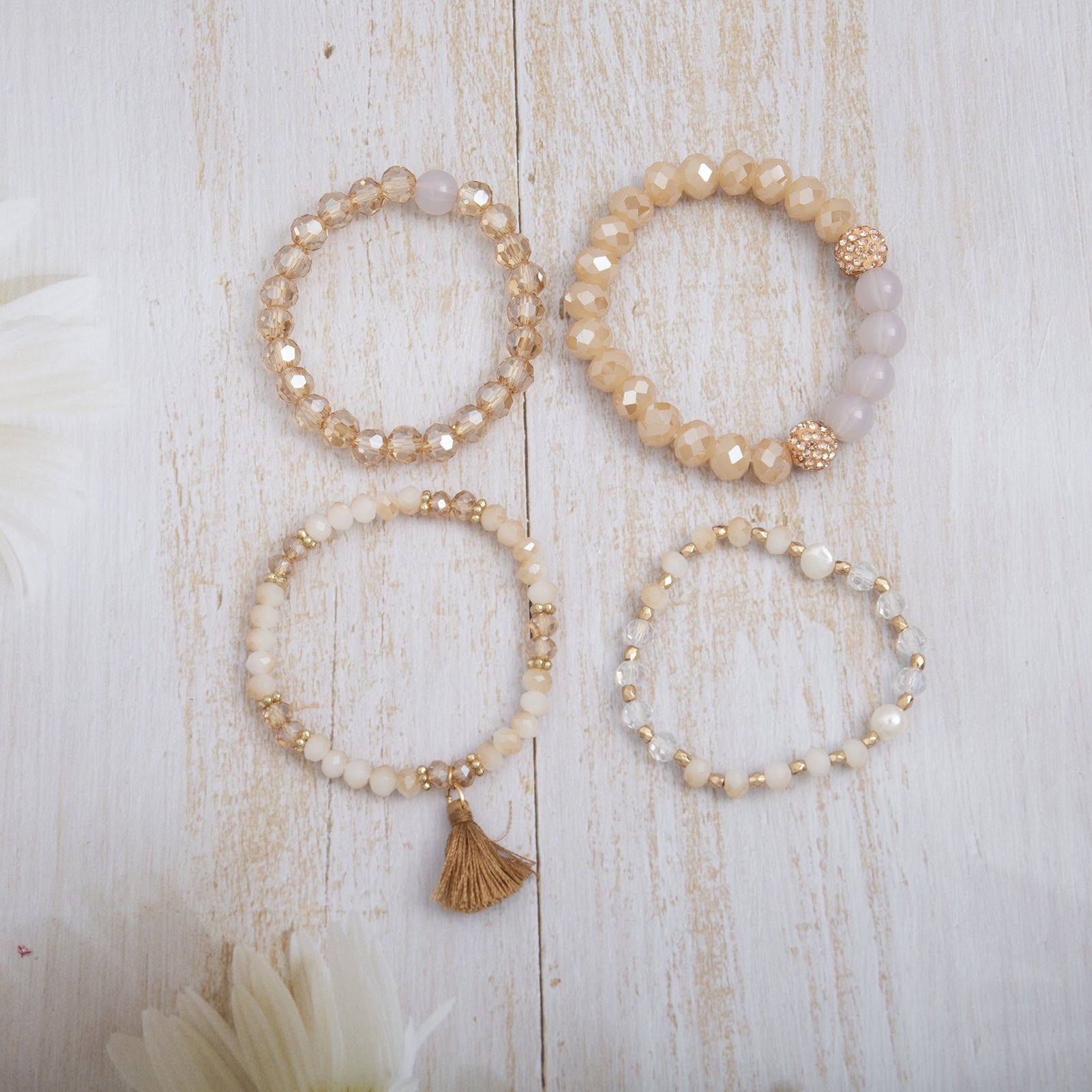 Wholesale Multi-layer Beaded Bohemian Tassel Bracelet