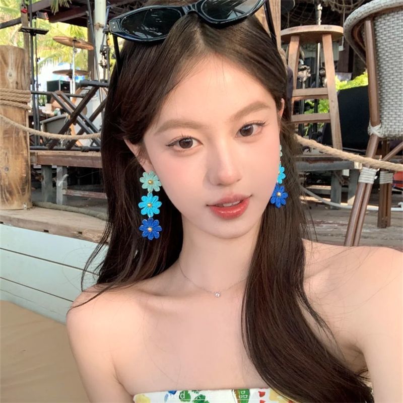 Wholesale  Sunflower Earrings Exaggerated  Earrings