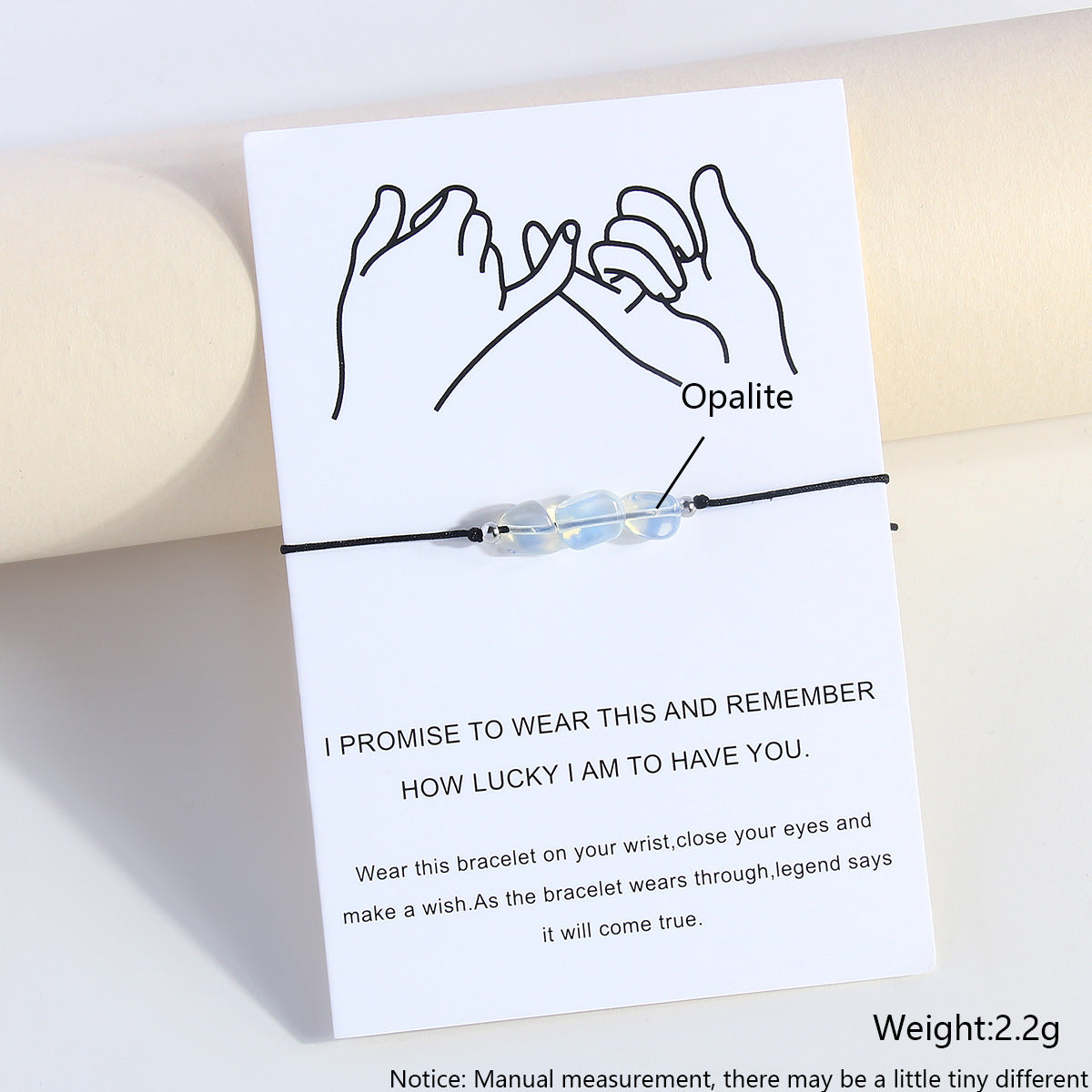 Wholesale Birthstone Bracelet Natural Stone Handwoven Adjustable Bracelet ACC-BT-HongMing006