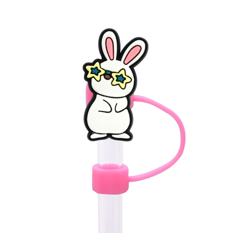 Wholesale Random 100pcs Easter Straw Cover 10MM Straw Tube Cap