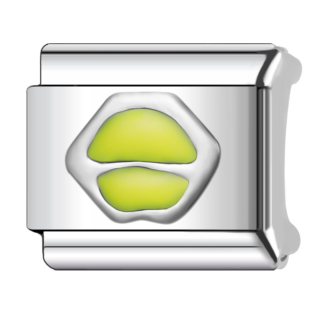 Wholesale Italian Charm Bracelet 9mm DIY Splicing Creative Pattern Stainless Steel Composable Bracelet