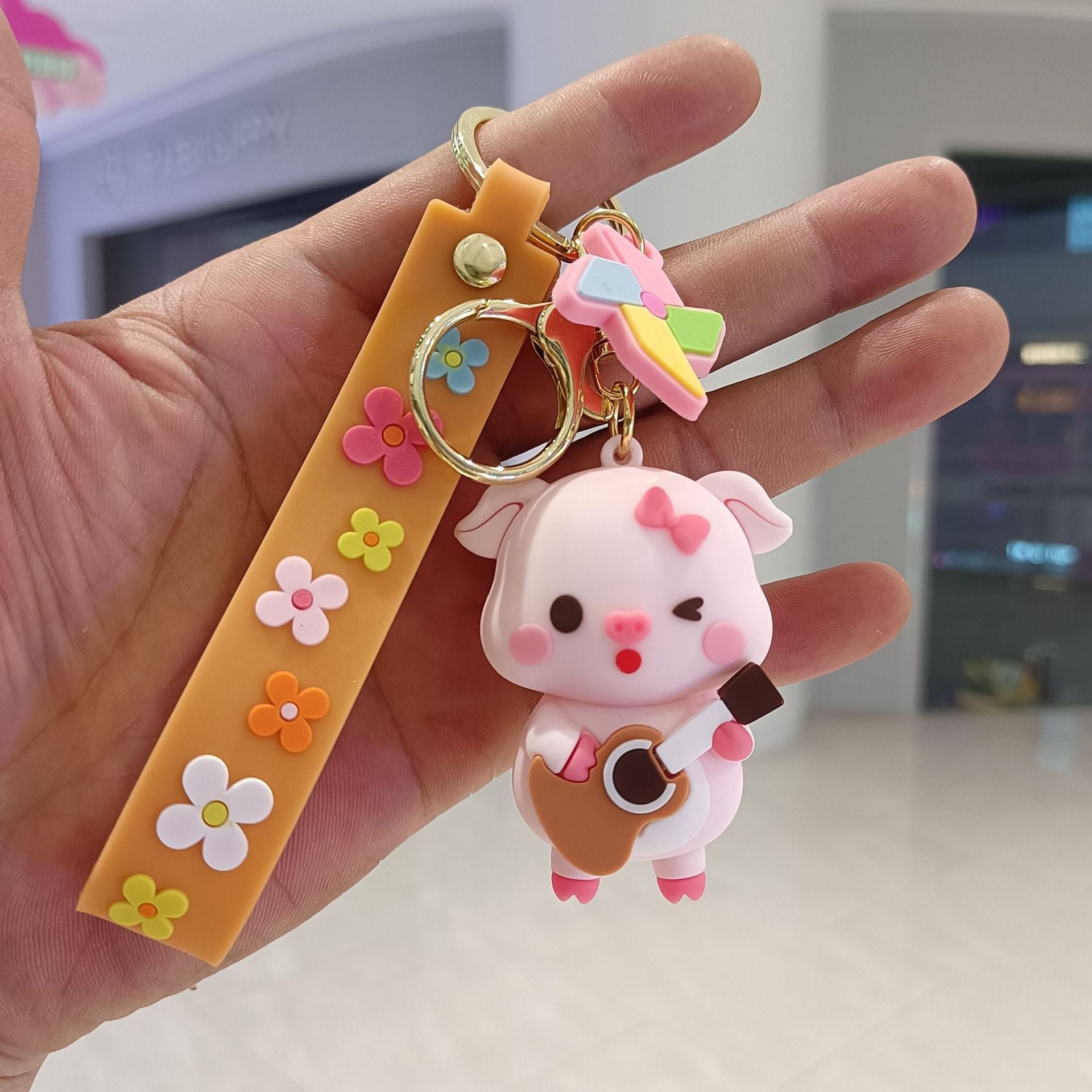 Wholesale Cartoon Cute Farm Pig Keychains ACC-KC-KuangKe002