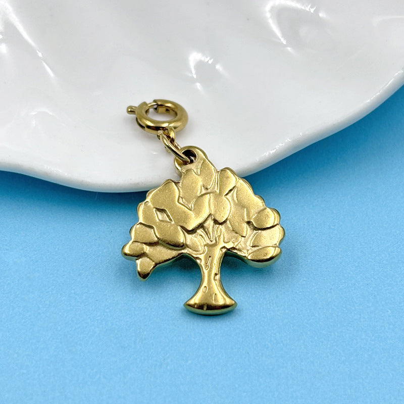 Wholesale Stainless Steel Color-Preserving DIY Heart  Charms