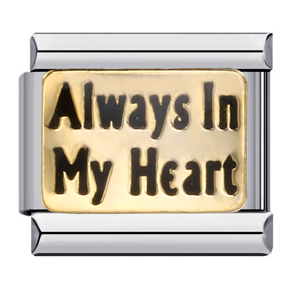 Wholesale Italian modular titanium steel welding pattern DIY  bracelet