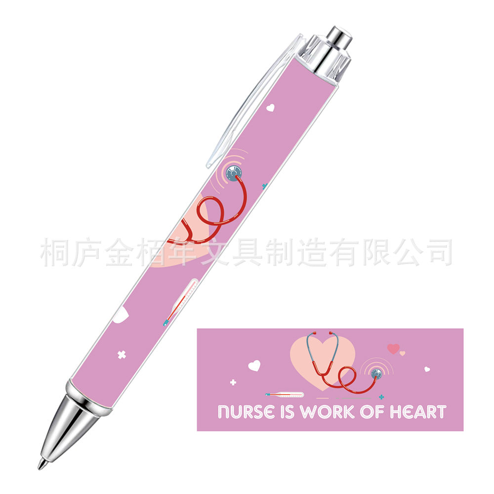 Wholesale Pink Bow Heart Roll Paper Ballpoint Pen
