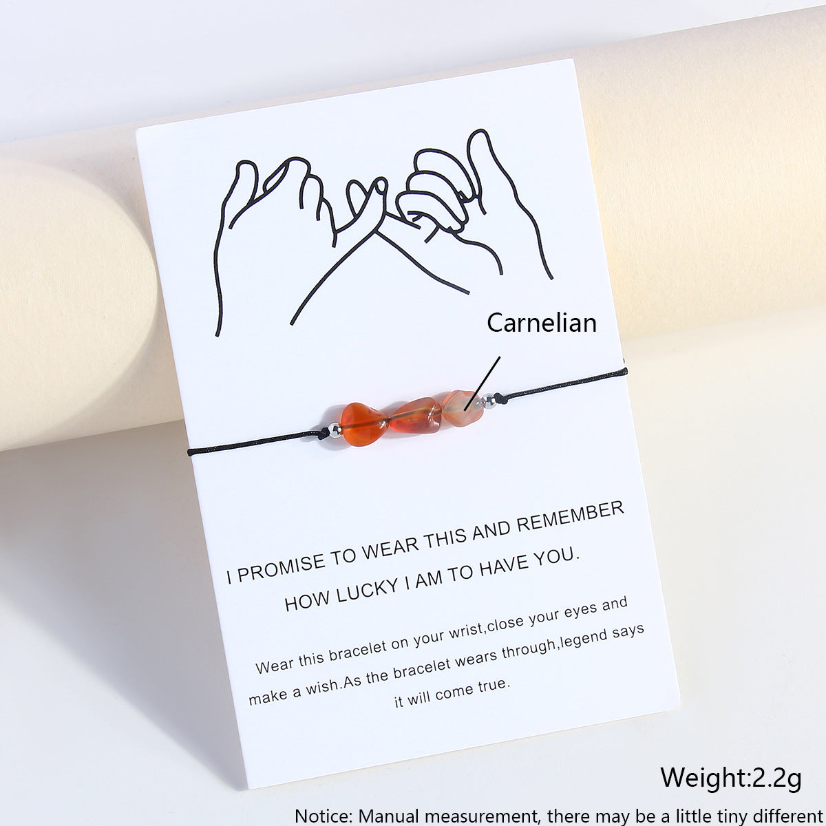 Wholesale Birthstone Bracelet Natural Stone Handwoven Adjustable Bracelet ACC-BT-HongMing006