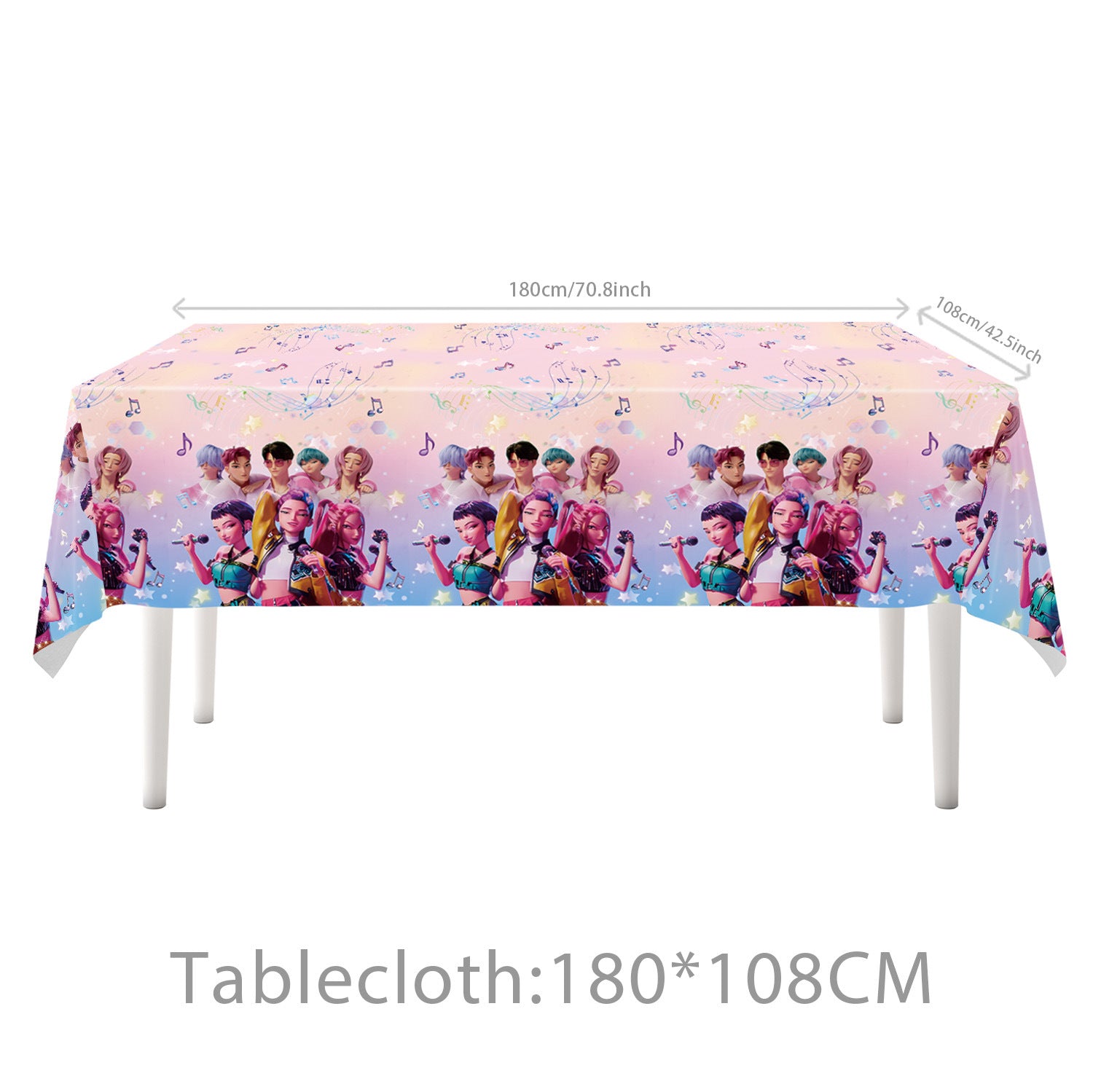 Wholesale KPOP  birthday party decoration tableware supplies atmosphere layout five-piece set kpop