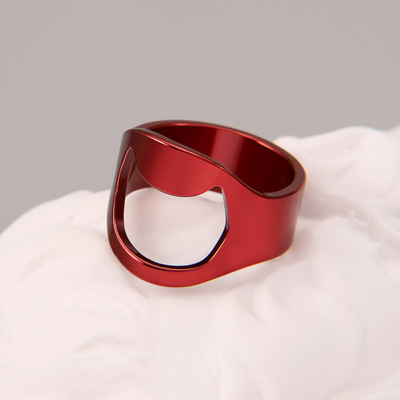 Wholesale Stainless Steel Bottle Opener Ring ACC-RS-BanLan005