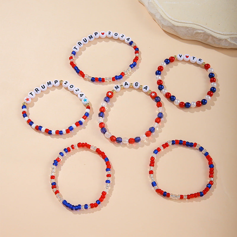 Wholesale  Independence Day Bracelet Letter Bracelet suit