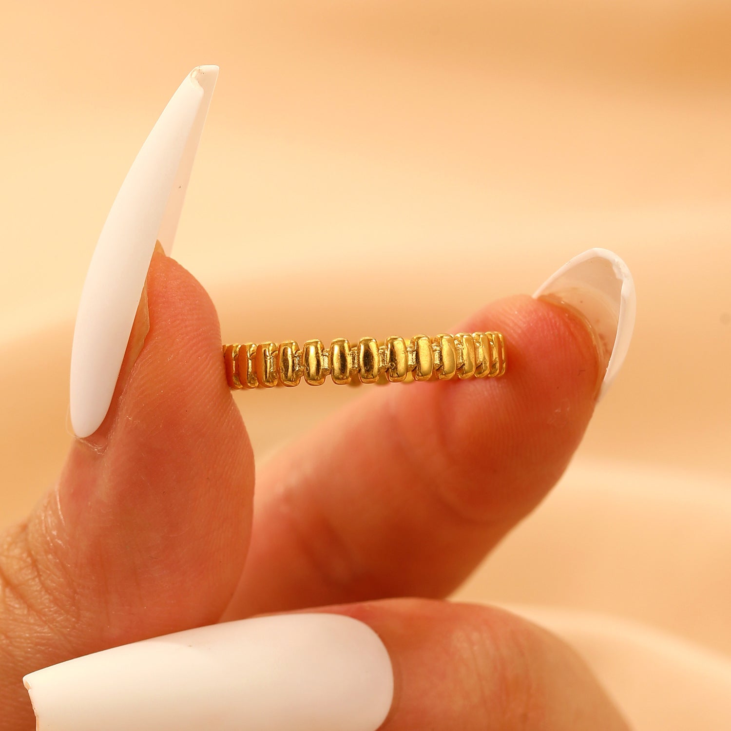 Wholesale Stainless Steel  Non-Fading Open  Ring