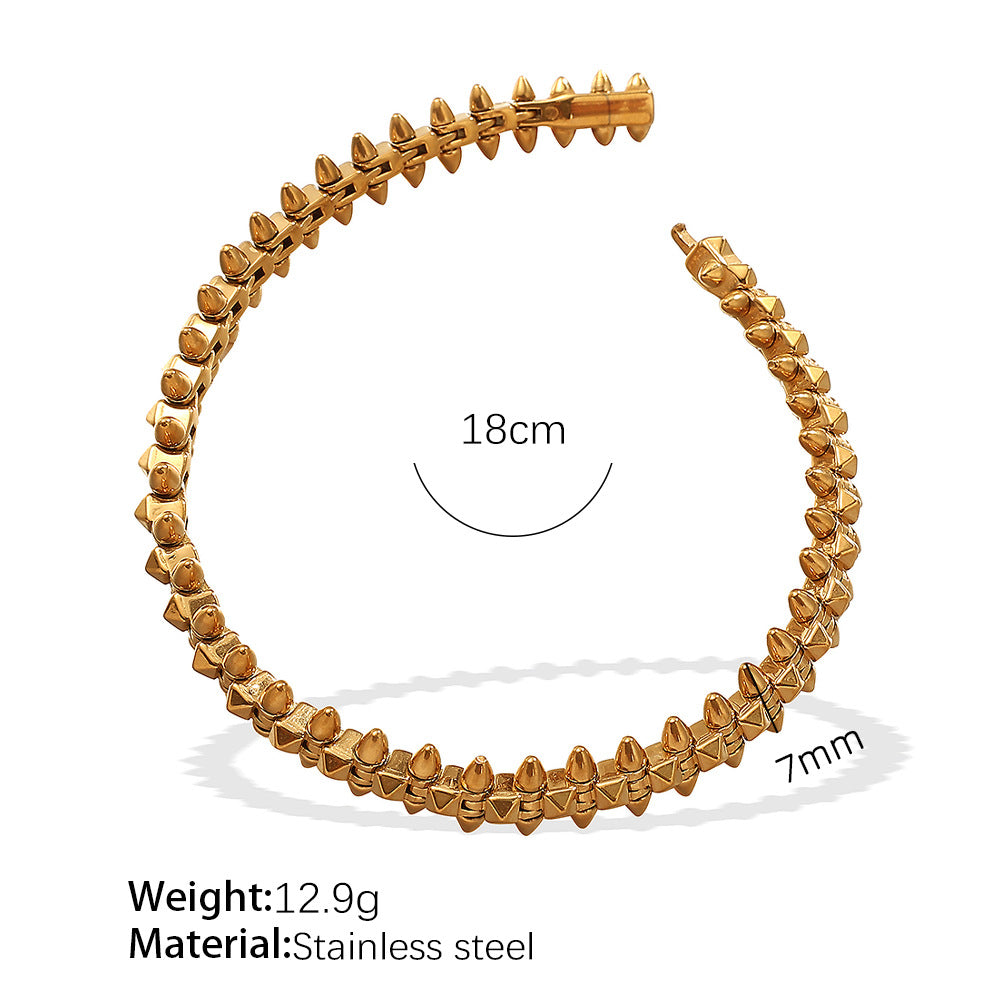 Wholesale  Jewelry suit Fashion Bracelet Hip Hop Cuban Ring Combination Street Style Design