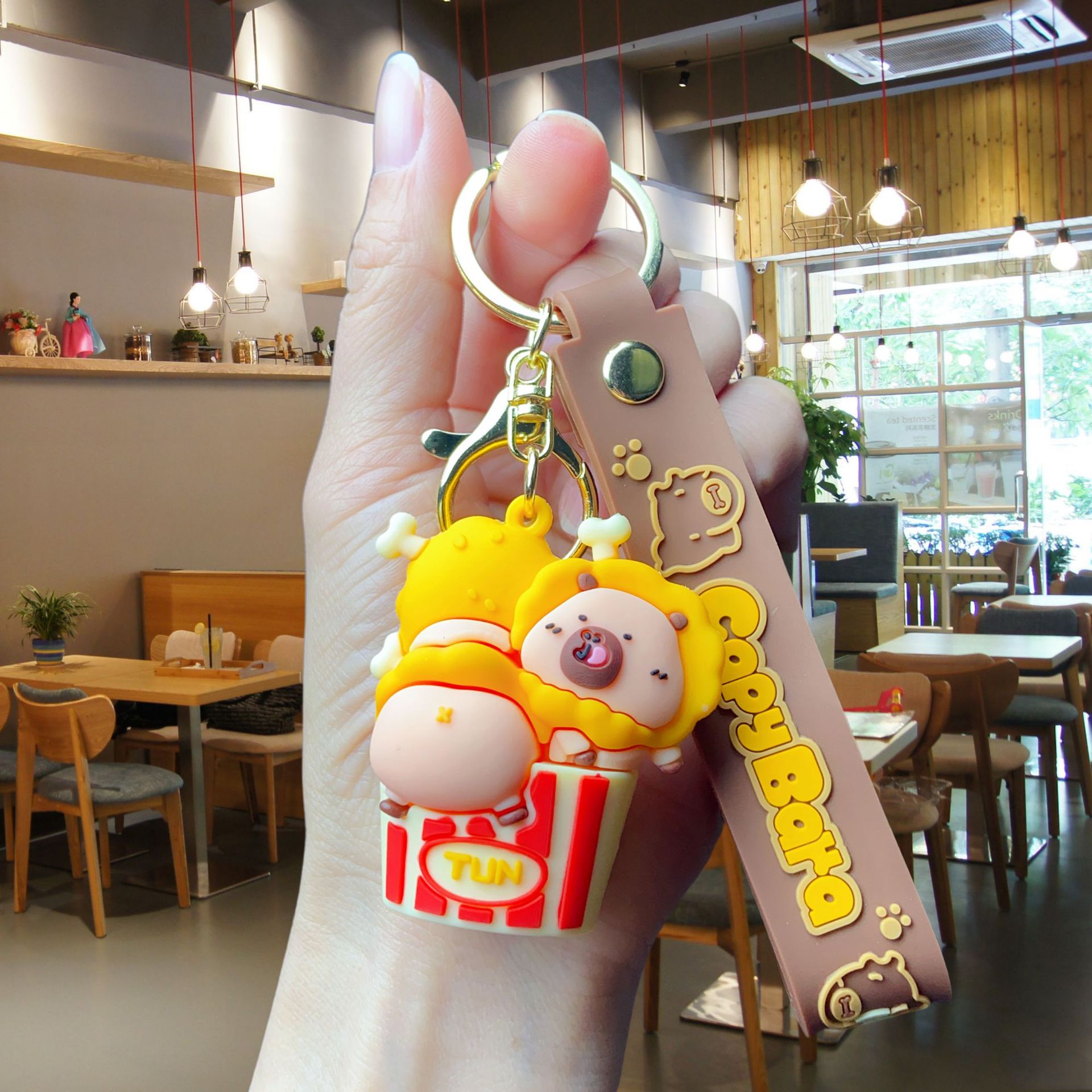 Wholesale Cute cartoon silicone keychain