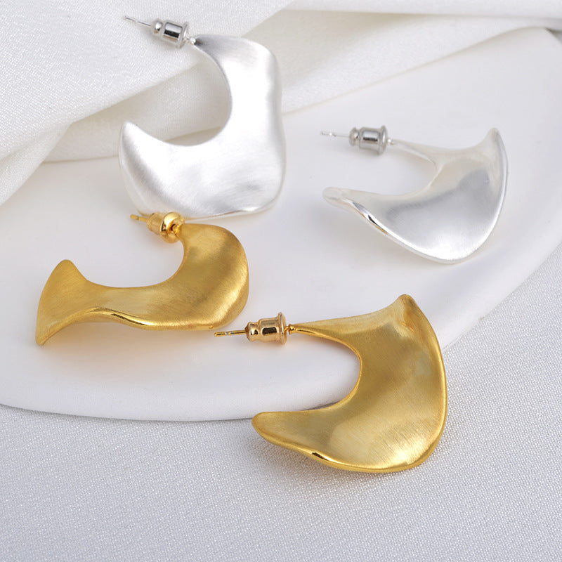 Wholesale  Exaggerated Twisted Irregular Drawing Geometric Earrings