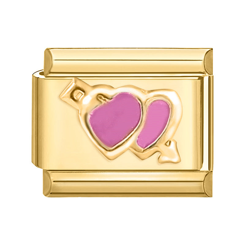 Wholesale Italian Charm Bracelet 9mm DIY Splicing Fashion Creative Pattern Stainless Steel Composable Bracelet