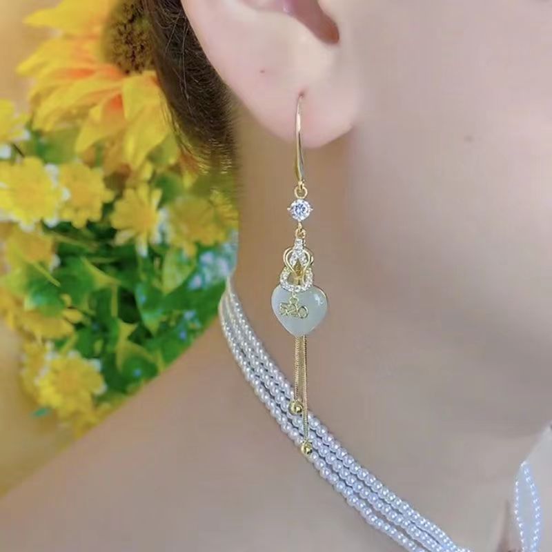 Wholesale Love Tassel Valentine's Day Earrings