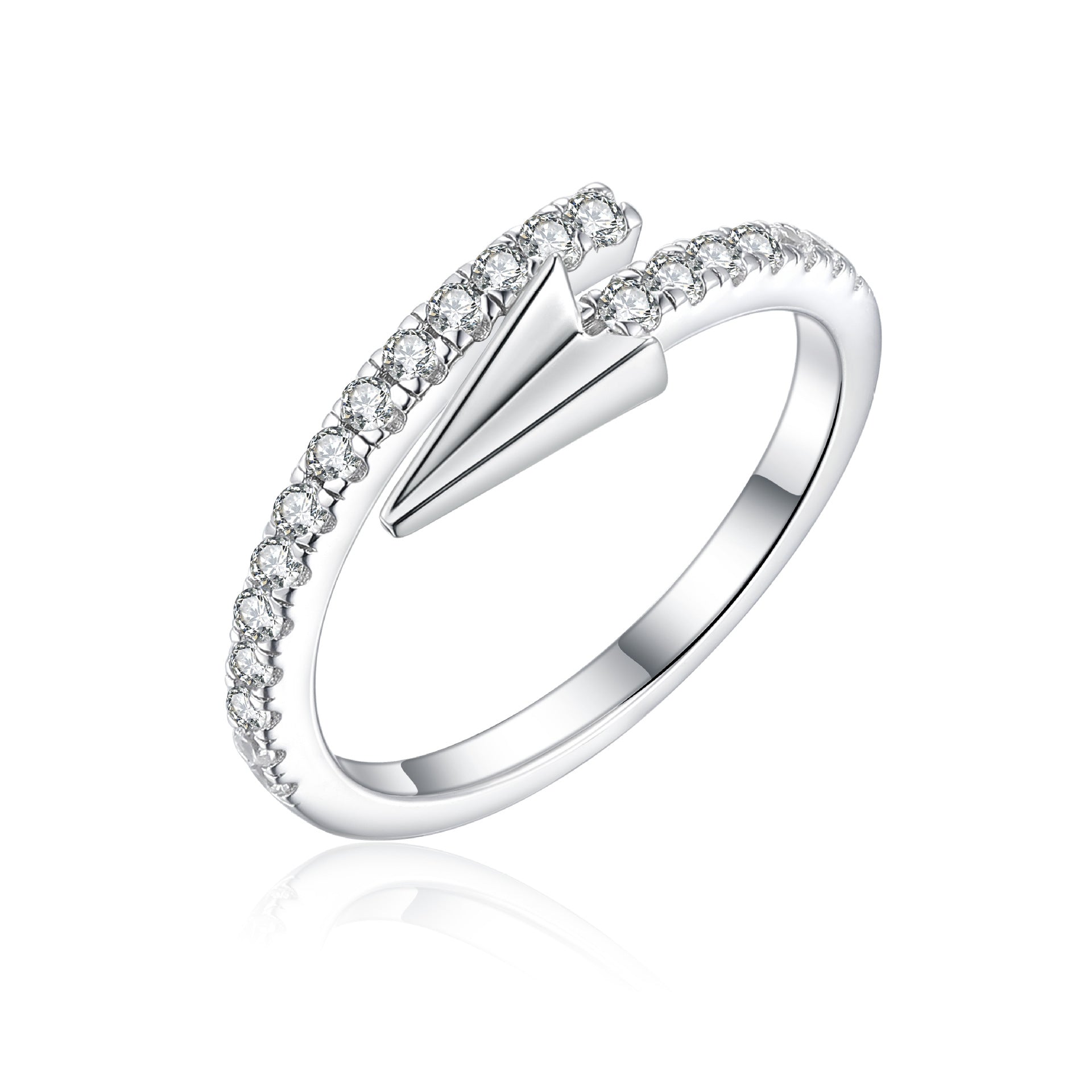 Wholesale  S925 Sterling Silver Arrow open ring