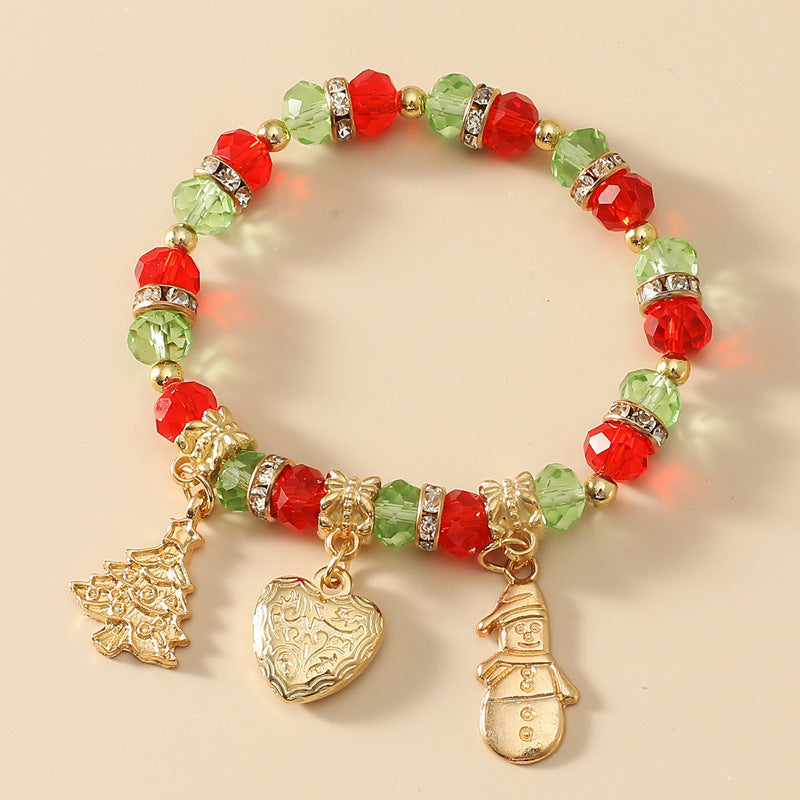 Wholesale Vintage Cute Snowman Christmas Tree Metal Bracelets ACC-BT-MY013