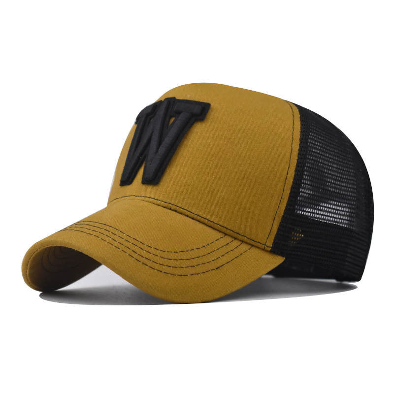 Wholesale 3D Embroidered Distressed Baseball Cap Trendy Adjustable Breathable Mesh Hat For Outdoor Summer