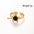Wholesale Titanium steel   light luxury five-pointed star inlaid  opening adjustable ring
