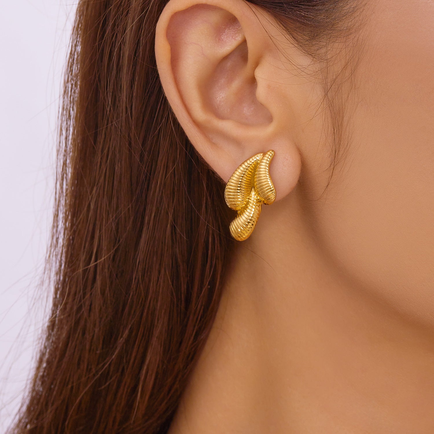 Wholesale Geometric Stainless Steel Drop Earrings Light Luxury Earrings