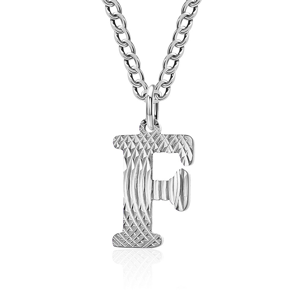 Wholesale Letter Titanium Steel Necklace Clavicle Chain