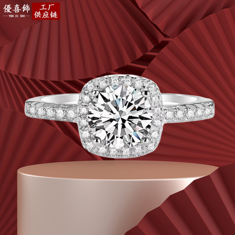 Wholesale Square Silver Plated Ring Loose Rings ACC-RS-Youxi002