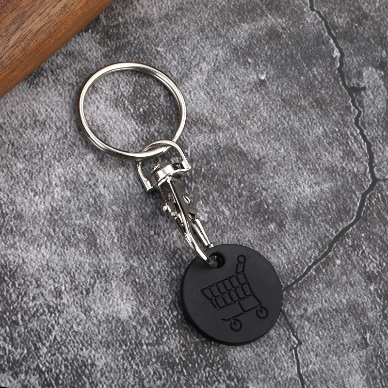 Wholesale Supermarket Shopping Cart Metal Keychains ACC-KC-YuJia007