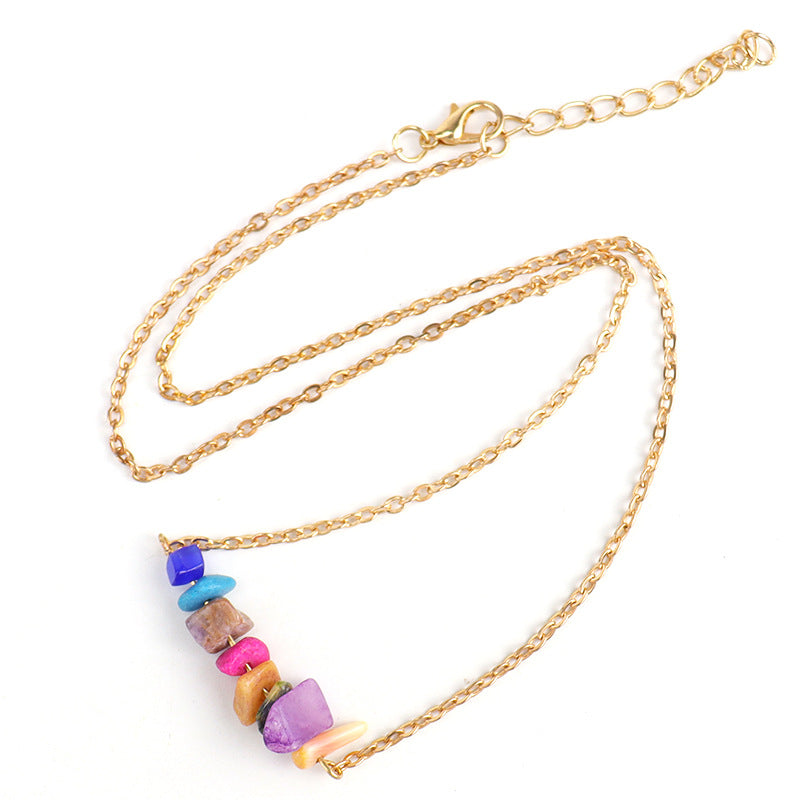 Wholesale Bohemian Style Natural Gravel Necklace