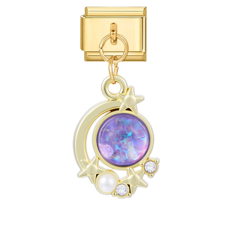 Wholesale Italian Charm Bracelet 9mm DIY Splicing Creative Pendant Stainless Steel Composable Bracelet