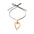 Wholesale Valentine's Day necklace retro cowboy style irregular heart strap necklace