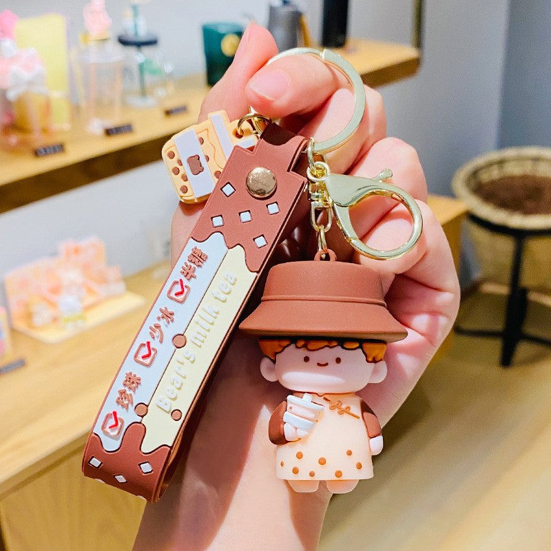 Wholesale Cute cartoon silicone keychain