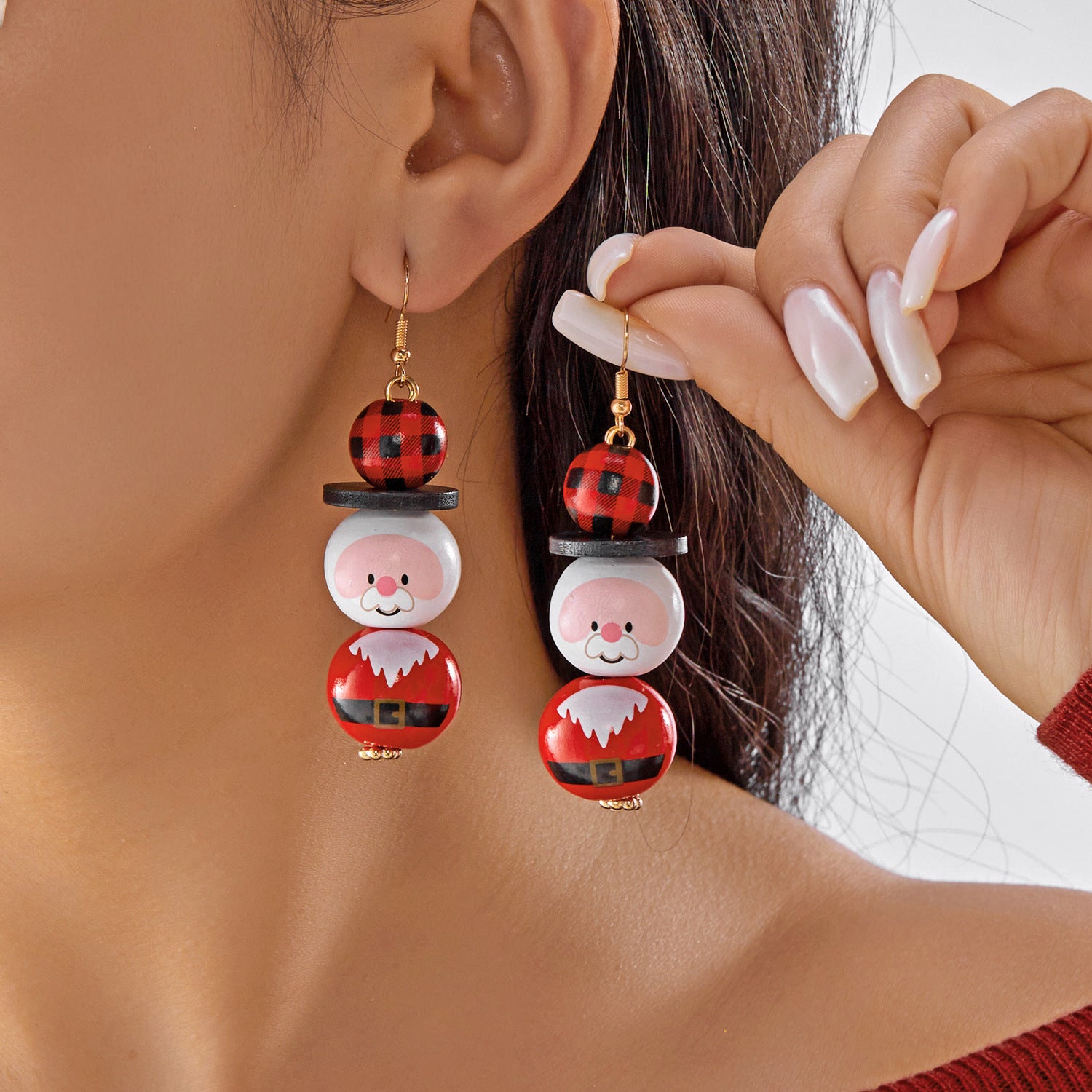 Wholesale Cartoon Christmas Snowman Earrings