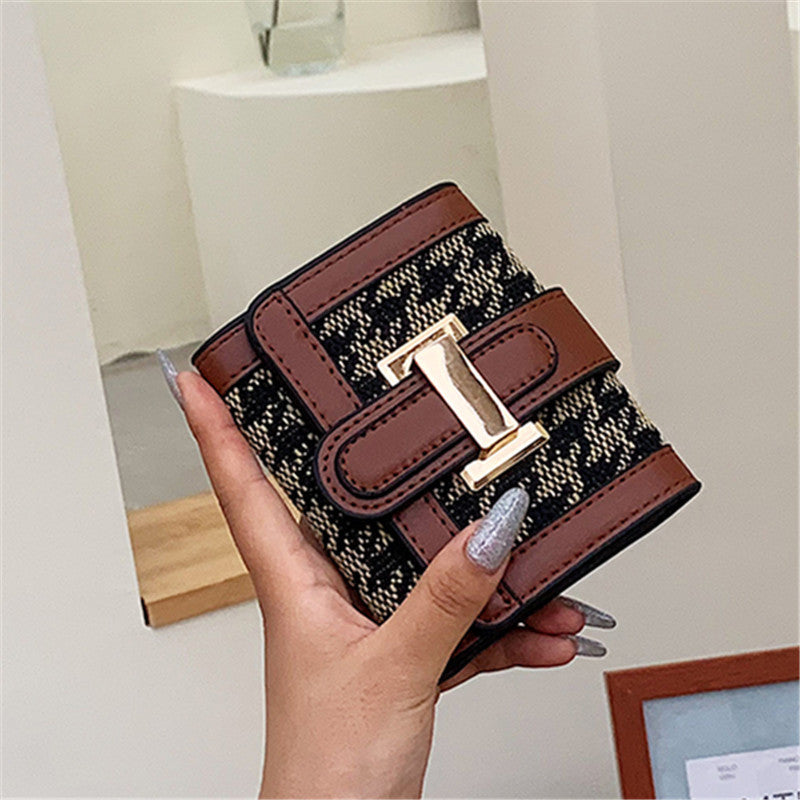 Wholesale Niche Light Luxury Houndstooth Wallet ACCVIP-WT-DuoMe001
