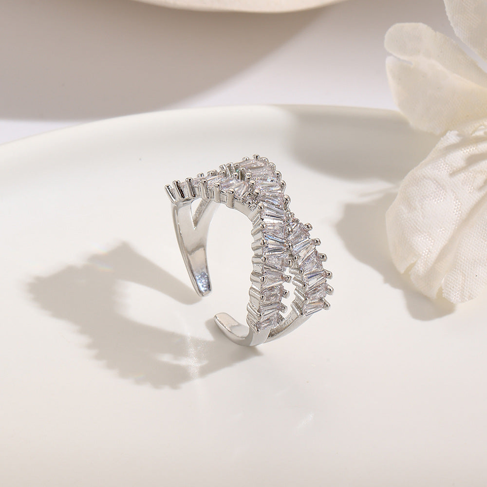 Wholesale 18k color-preserving copper-plated open ring