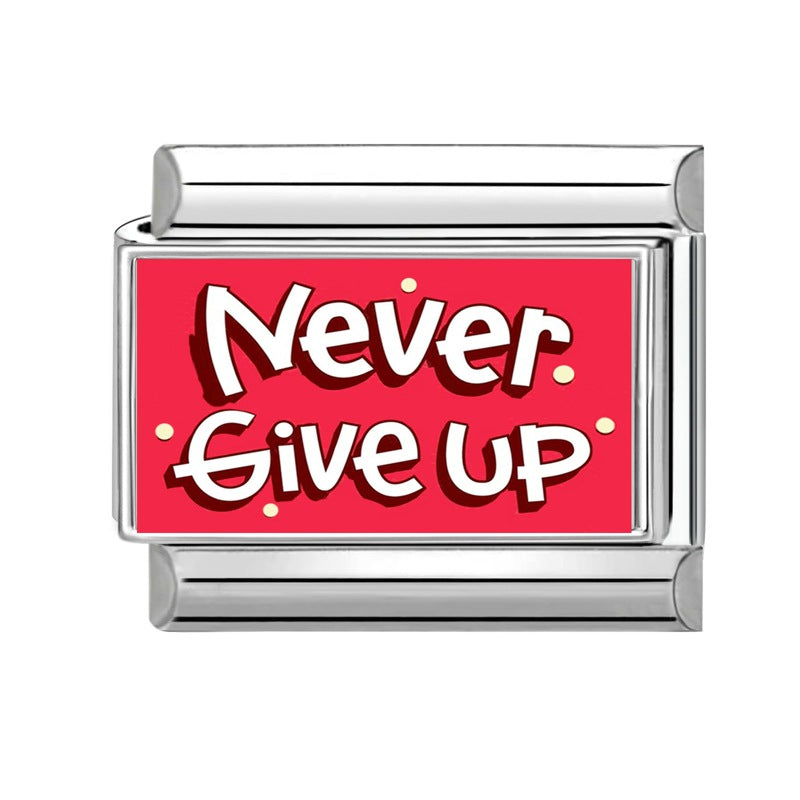 Wholesale 9mm Italian Charm Starter Bracelets DIY Red Evil Eye Stainless Steel Composable Bracelet