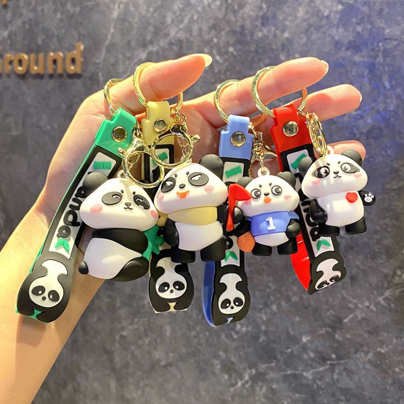 Wholesale Sports Panda Keychains Pendants ACC-KC-GongZ025