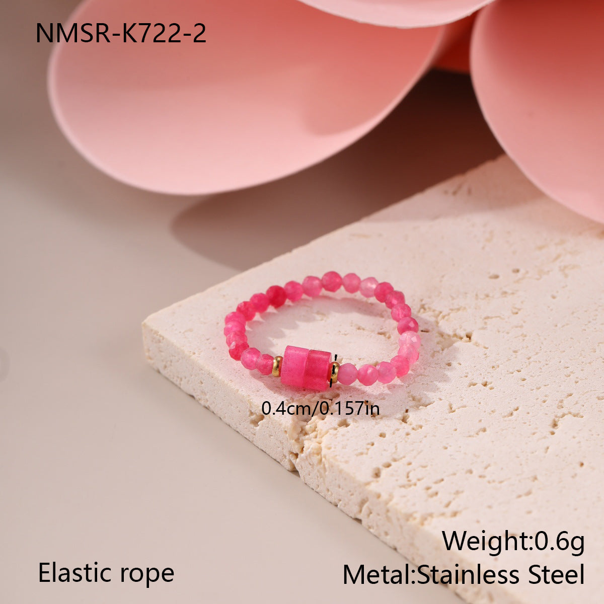 Wholesale Stainless steel beaded ring