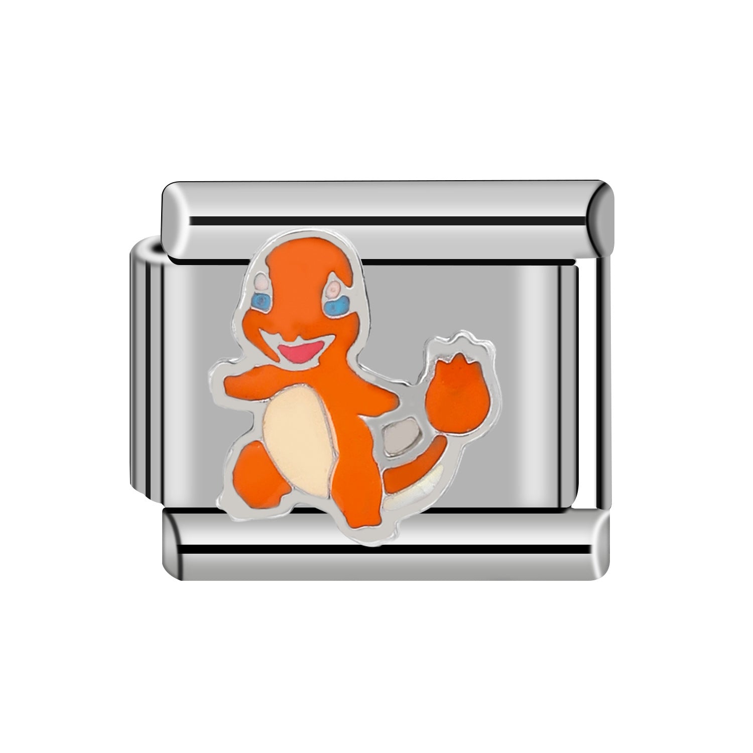 Wholesale 5pcs Italian Charm Bracelet Charm Module Stainless Steel Cute Bracelet 9mm DIY Pattern Free Stitching Detachable Composable Bracelet ACCVIP-BT-XY002