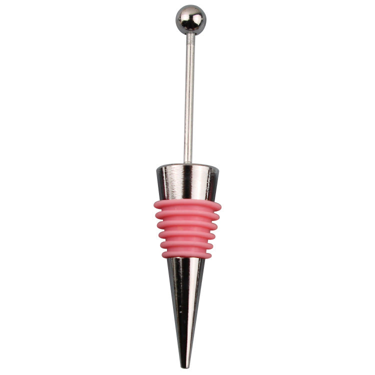 Wholesale Beadable Red Wine Stopper Beaded DIY Silicone Wine Stopper ACC-RWS-ChenXu002