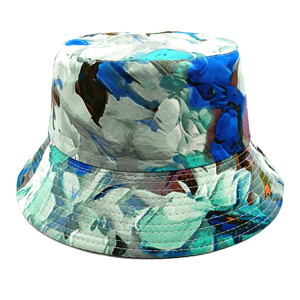 Wholesale Spring and Summer Floral Pattern Reversible Bucket Hat