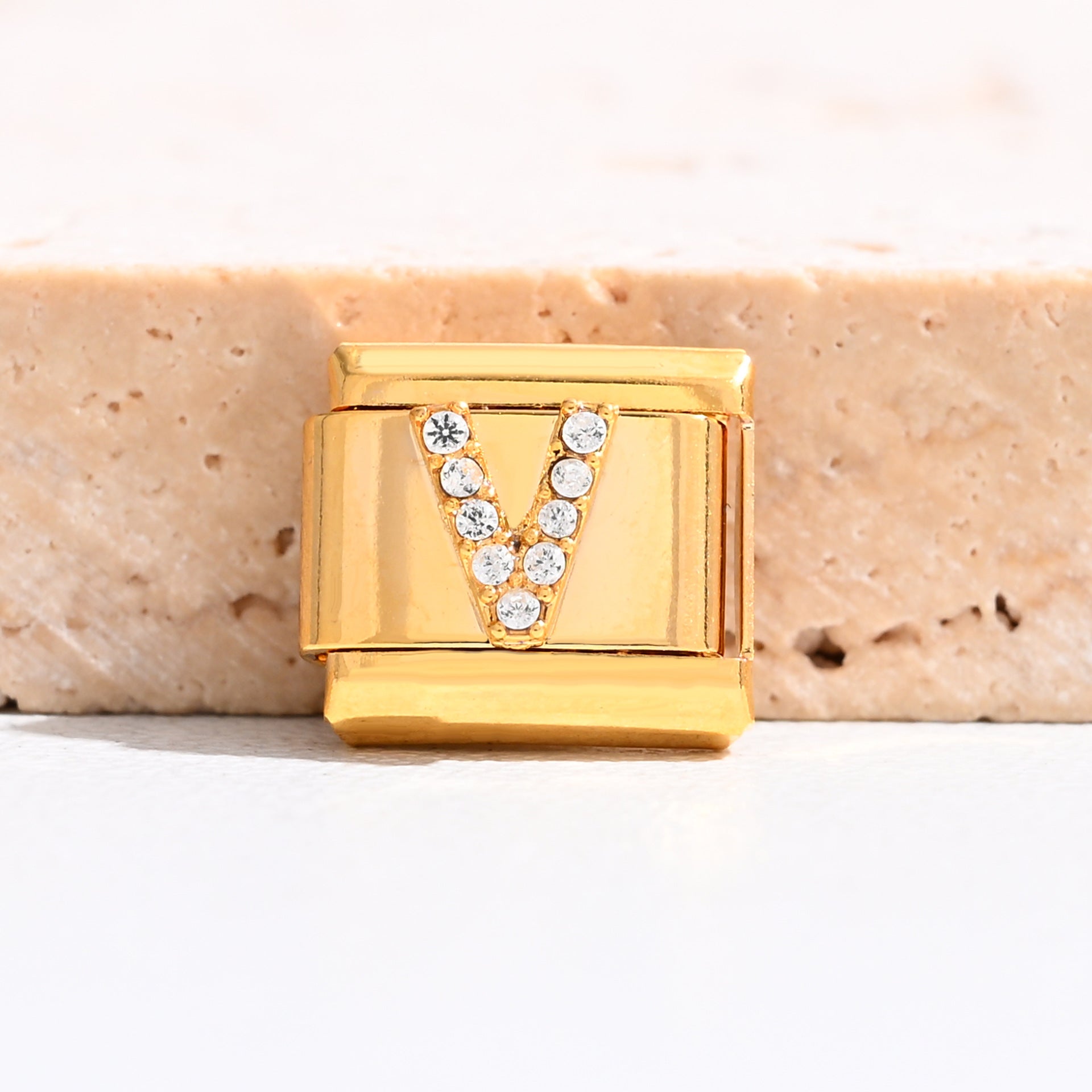 Wholesale 9mm Italian Charm Starter Bracelets DIY Letter Stainless Steel Composable Bracelet