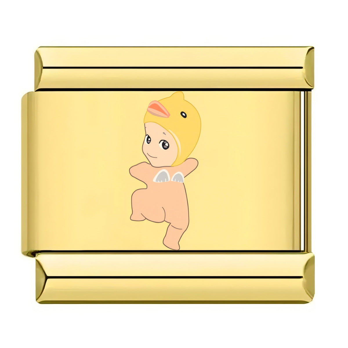 Wholesale 10pcs Italian Charm Bracelet 9mm DIY Splicing Cartoon Cute Stainless Steel Composable Bracelet