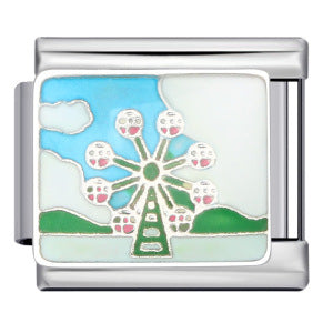 Wholesale Italian Charm Bracelet 9mm DIY Splicing Removable Architectural Sign Stainless Steel Composable Bracelet